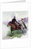 Riding Hard with Two Shooters, 1919 by Frank Tenney Johnson