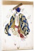Costume design for a male dancer in 'Danse Juive', wearing knickerbockers and a turban, playing a tambourine by Leon Bakst