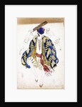 Costume design for a male dancer in 'Danse Juive', wearing knickerbockers and a turban, playing a tambourine by Leon Bakst