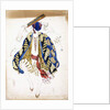 Costume design for a male dancer in 'Danse Juive', wearing knickerbockers and a turban, playing a tambourine by Leon Bakst