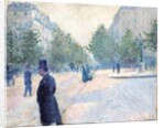 Place Saint Augustin, Misty Weather, 1878 by Gustave Caillebotte