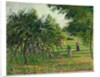 Apple Trees and Hay Makers at Eragny, 1895 by Camille Pissarro