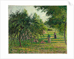 Apple Trees and Hay Makers at Eragny, 1895 by Camille Pissarro