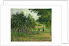 Apple Trees and Hay Makers at Eragny, 1895 by Camille Pissarro