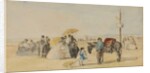 On the Beach, 1866 by Eugene Louis Boudin