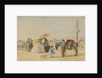On the Beach, 1866 by Eugene Louis Boudin