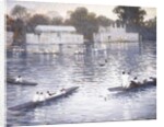 Sunday Evening, Punts on the Thames at Henley, 1924 by Christopher Richard Wynne Nevinson