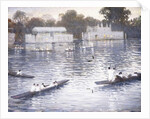 Sunday Evening, Punts on the Thames at Henley, 1924 by Christopher Richard Wynne Nevinson