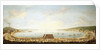 A Panoramic view of the Bay of Naples, with the Royal Procession to Piedigrotta by Antonio Joli