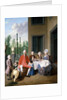 Group Portrait of the van den Bosch Family, dining by a House, a Topiary Garden Beyond, 1777 by Jan Josef the Younger Horemans