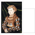 Portrait of Princess Margaret von Sachsen, small three-quarter length, wearing Court Dress by Lucas the Elder Cranach