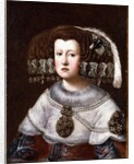 Portrait of Queen Mariana of Austria, small half-length by Diego Rodriguez de Silva Velazquez