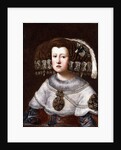 Portrait of Queen Mariana of Austria, small half-length by Diego Rodriguez de Silva Velazquez