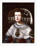 Portrait of Queen Mariana of Austria, small half-length by Diego Rodriguez de Silva Velazquez