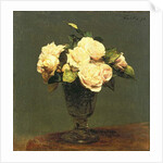White Roses, 1873 by Ignace Henri Jean Fantin-Latour