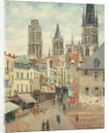 Rue de l'epicerie at Rouen, on a Grey Morning, 1898 by Camille Pissarro