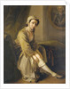 Young woman in a fawn dress by Philippe Mercier