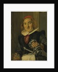 Young woman holding a glass and a flagon by Frans Hals