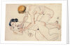 Two female nudes, reclining and kneeling, 1912 by Egon Schiele