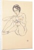 Seated female nude, 1914 by Egon Schiele