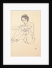 Seated female nude, 1914 by Egon Schiele