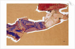 Reclining Semi-Nude with Red Hat, 1910 by Egon Schiele