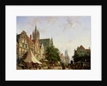 Dutch Street Scene by Adrianus Eversen