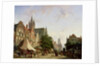 Dutch Street Scene by Adrianus Eversen