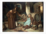 Monks in a cellar, 1873 by J. Haier