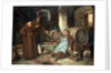 Monks in a cellar, 1873 by J. Haier