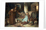 Monks in a cellar, 1873 by J. Haier