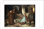 Monks in a cellar, 1873 by J. Haier