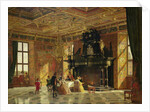 Interior of the Knight's Hall, Palace of Fredericksborg, near Copenhagen by Heinrich Hansen