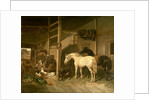 Stable Interior by John Frederick Herring Snr