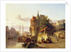 Fortified Buildings on the Banks of a Canal by Cornelius Springer