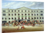 Changing Horses outside the Plough Inn, Cheltenham, 1870 by J.C. Maggs
