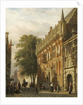 The Stadhuis at Kampen, The Netherlands, 1862 by Cornelius Springer