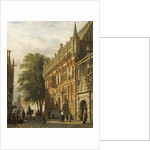 The Stadhuis at Kampen, The Netherlands, 1862 by Cornelius Springer