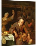The Hurdy Gurdy Player Asleep in a Tavern by Willem van Mieris