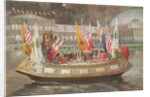The 'Declaration of Indepedence' Barge at the World's Columbian Exposition in Chicago 1893 by Thure de Thulstrup