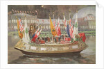 The 'Declaration of Indepedence' Barge at the World's Columbian Exposition in Chicago 1893 by Thure de Thulstrup