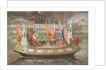 The 'Declaration of Indepedence' Barge at the World's Columbian Exposition in Chicago 1893 by Thure de Thulstrup