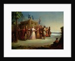 Presentation of the Colours to Colonel W. Moultrie by American School