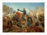 Battle of the Wilderness, Attack at Spotsylvania Court House, Virginia, 1865 by Alonzo Chappel