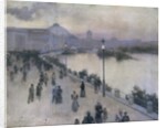 Sunset Hour on the West Lagoon, World's Columbian Exposition, c.1893 by Willard Leroy Metcalf