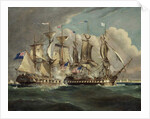 The Chesapeake and Shannon off Boston, June 1, 1813 by Robert Dodd