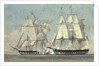 Battle between the United States and the Macedonian, 25th October 1812, 1859 by Alonzo Chappel