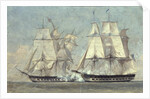 Battle between the United States and the Macedonian, 25th October 1812, 1859 by Alonzo Chappel