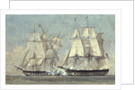 Battle between the United States and the Macedonian, 25th October 1812, 1859 by Alonzo Chappel