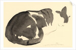 Sleeping cat, 1984 by Claudia Hutchins-Puechavy